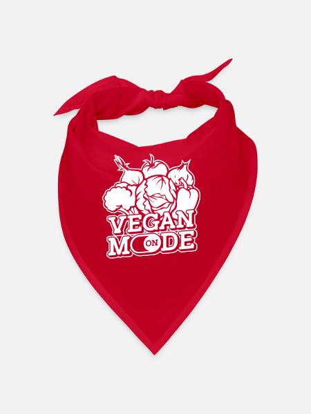 Végétalien Veganer - Bandana - rouge - Devant