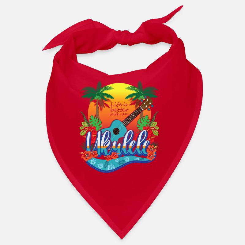 Ukulele Guitar Ukulele Player Hawaii Bandana