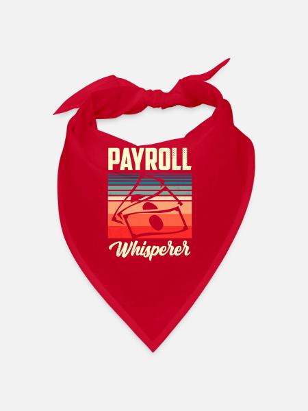 Payroll Whisperer Human Resources HR - Bandana - red - Front