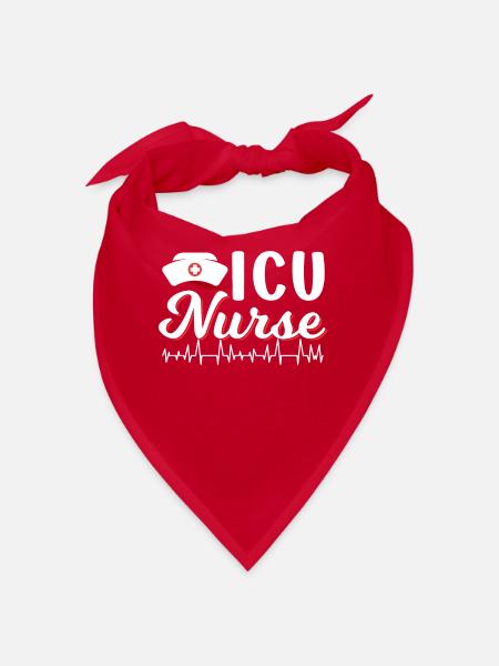 Intensive Care Nurse Intensive Care - Bandana - red - Front