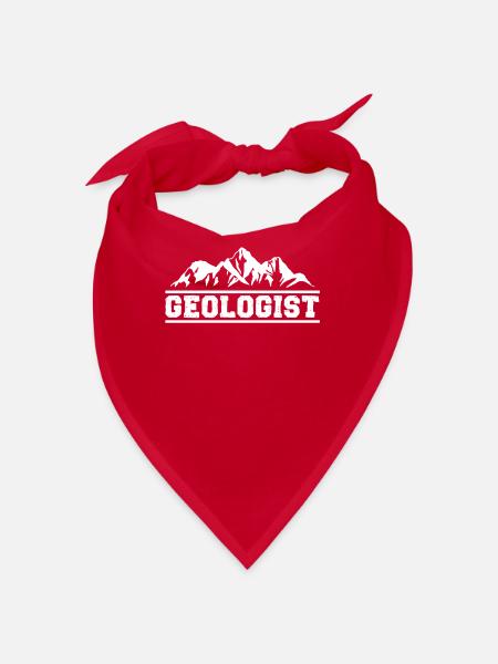 Geologist Geology Student Geology Geology Teacher - Bandana - red - Front