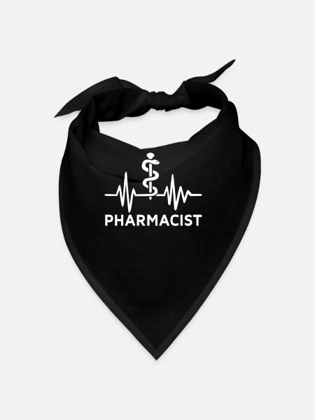 Pharmacist Profession Pharmacy Pharmacist Pharmacist - Bandana - black - Front
