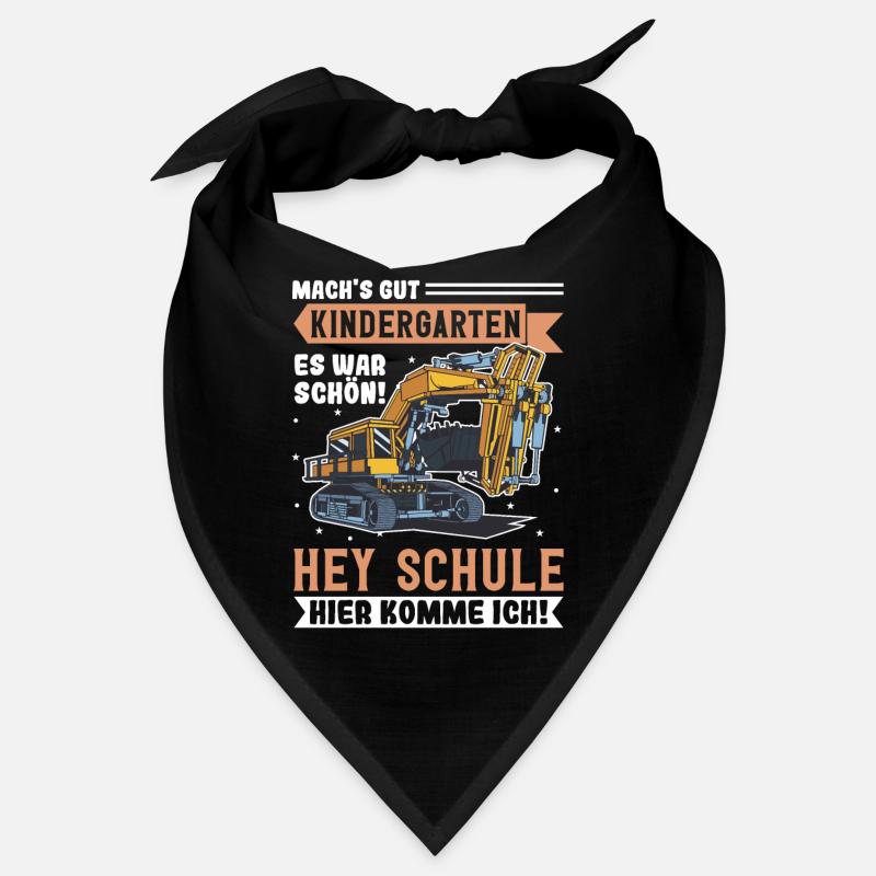Bagger Schulbeginn Schulanfänger Schulkind Bandana