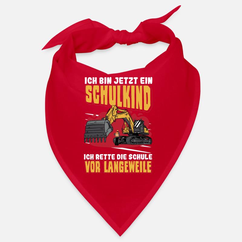 Bagger Schulbeginn Schulanfänger Schulkind Bandana