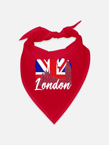 London - Bandana - red - Front