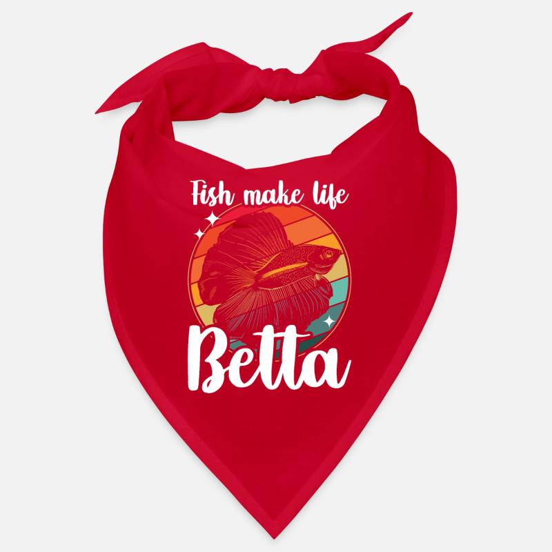 Fish Make Life Betta Siamese Fighting Fish Bandana
