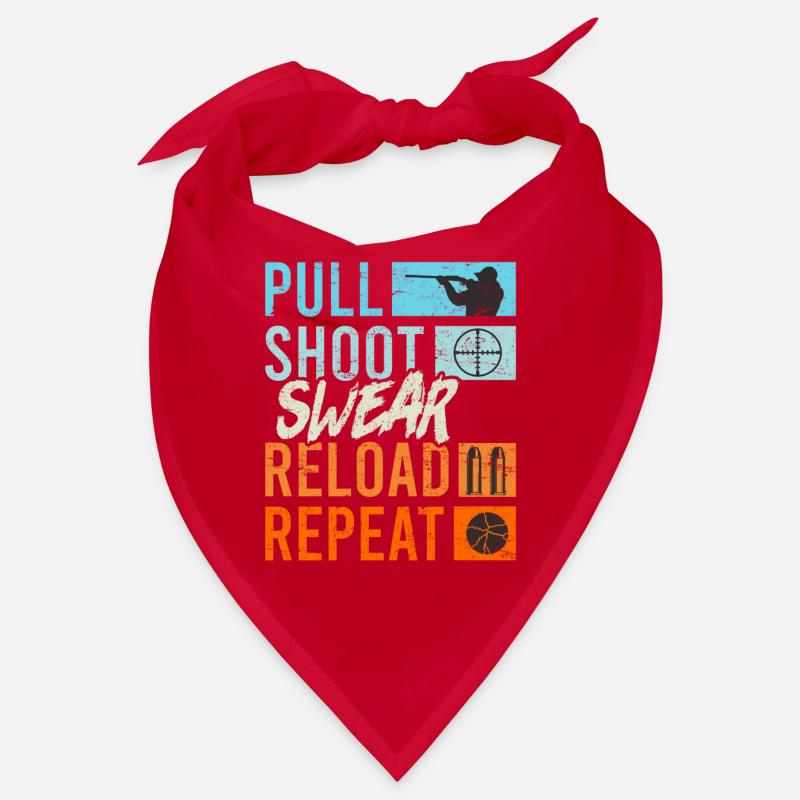 Pull Shoot Curse Reload Repeat Tontaubenschießen Bandana