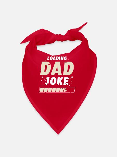 Papa Joke Dad Joke Jokes Father - Bandana - red - Front