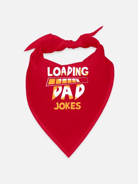 Papa Joke Dad Joke Father Jokes - Bandana - red - Front