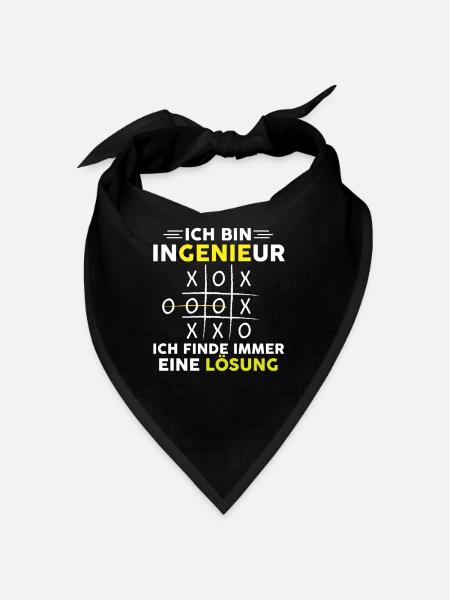 I am an engineer I always find a solution - Bandana - red - Front