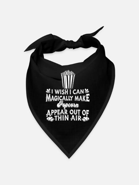 Popcorn - Bandana - black - Front