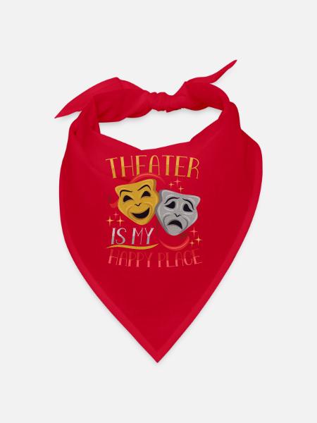Theatre teacher Drama teacher - Bandana - red - Front