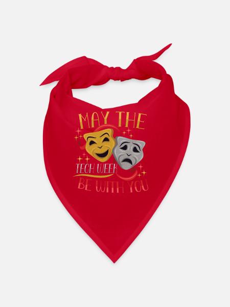 Theatre teacher Drama teacher - Bandana - red - Front
