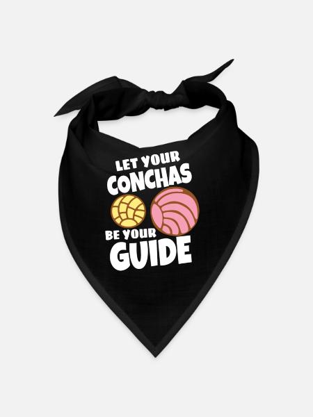 Spanischer Humor Conchas Mexikanisches Brot - Bandana - Schwarz - Vorne