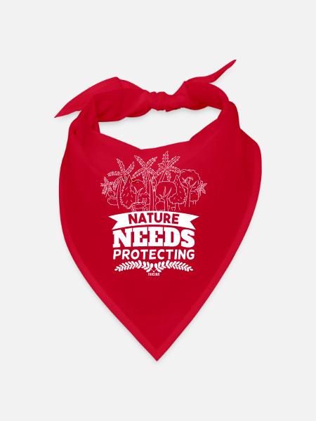 Nature conservation - Bandana - red - Front
