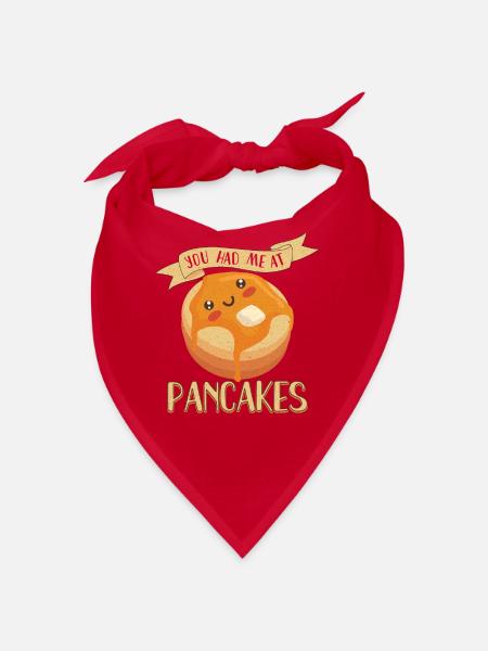 Pancake Maker Pancake Lover Funny Waffle - Bandana - red - Front