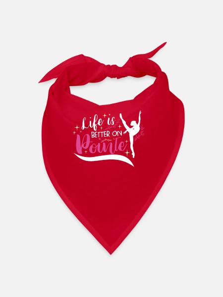 Ballet Ballerine Danse Danse Danse Ballet Cadeau - Bandana - rouge - Devant