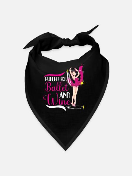 Ballet Ballerina Dance Dancer Dancing Ballet Gift - Bandana - black - Front