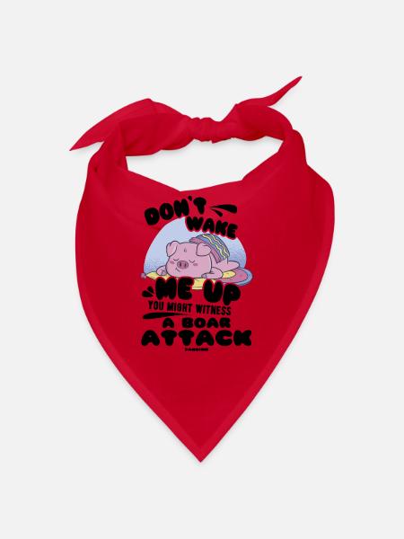 Pig - Bandana - red - Front