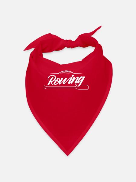 Rudern Ruder Rudersport Ruderboot Ruderer - Bandana - Rot - Vorne
