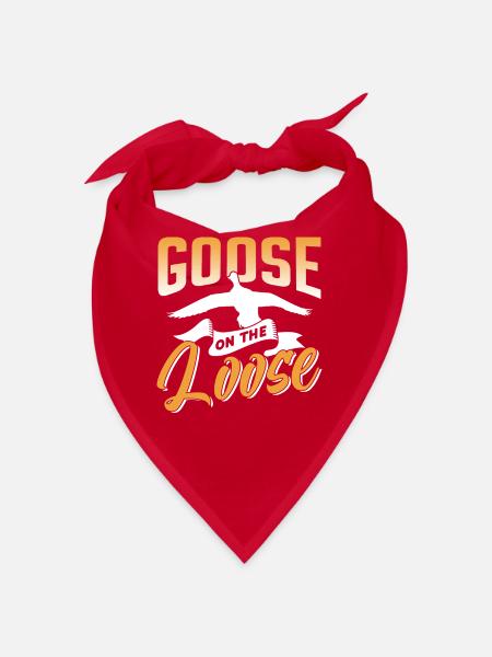 Oie à grand animal Animal Oies de compagnie Propriétaire - Bandana - rouge - Devant