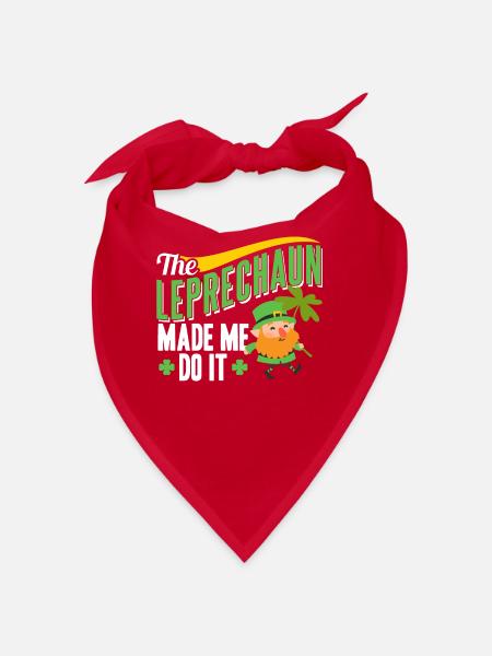 The Leprechaun forced me to leprechaun Irishman - Bandana - red - Front