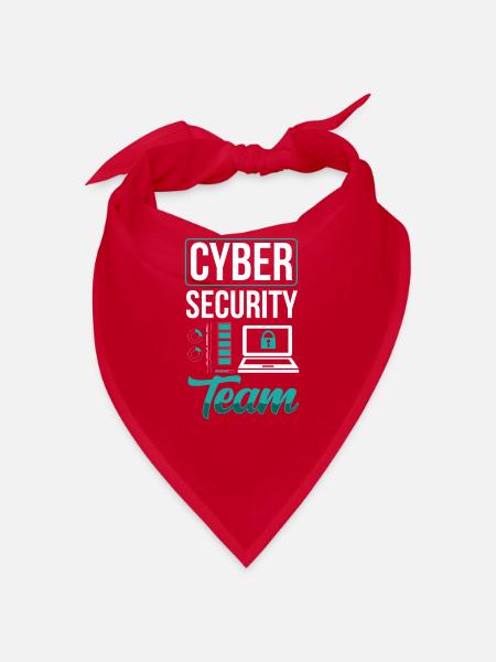 Équipe de cybersécurité Piratage de pirates informatiques - Bandana - rouge - Devant