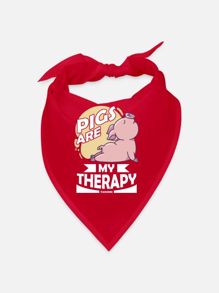 Pig - Bandana - red - Front