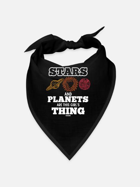 Les étoiles et les planètes sont la chose de cette fille - Bandana - noir - Devant