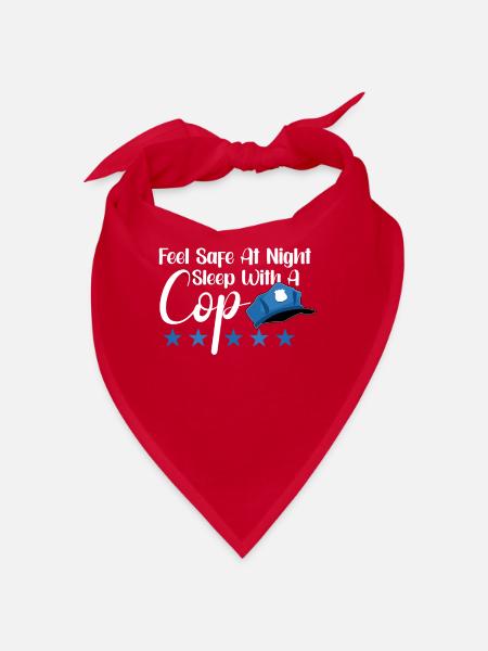 Police Cop Officer Police Office - Bandana - red - Front