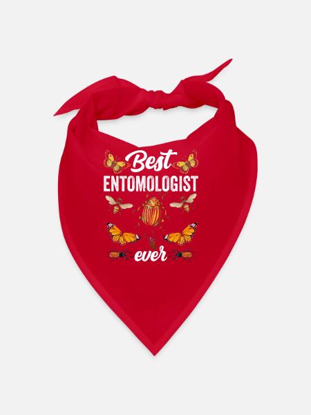 Best Entomologist of All Time Profession Entomology - Bandana - red - Front