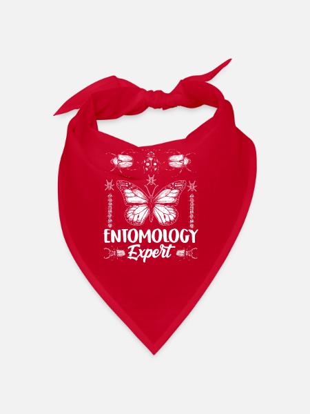 Expert in Entomology Profession Entomologist Insects - Bandana - red - Front