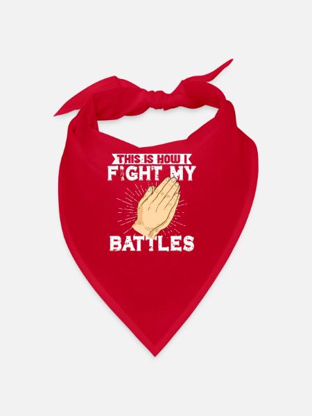 Jésus Christianisme Dieu Prière Prière Pasteur - Bandana - rouge - Devant