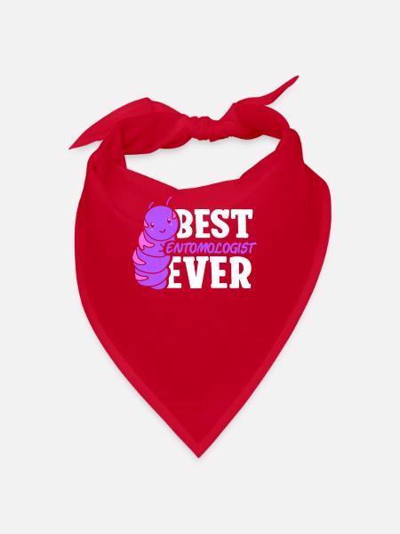 Best Entomologist of All Time Profession Entomology - Bandana - red - Front