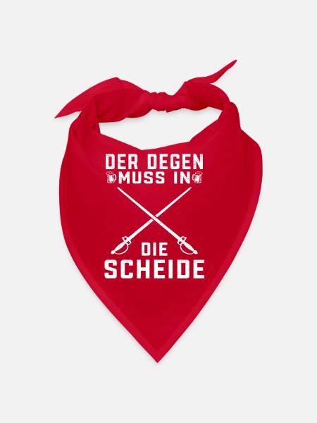 Sportschütze Degen Sportschießen Königskompanie - Bandana - Rot - Vorne