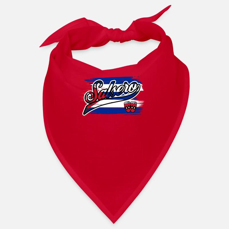Cuba Salsa Dancer Salsero Cuban Flag Bandana