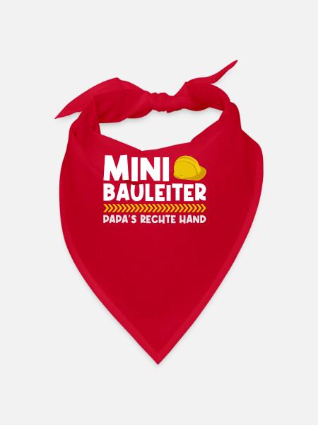 Bauleiter Bauherr Richtfest - Bandana - Rot - Vorne