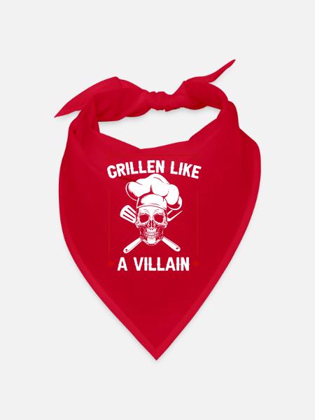Grill grill master BBQ - Bandana - red - Front