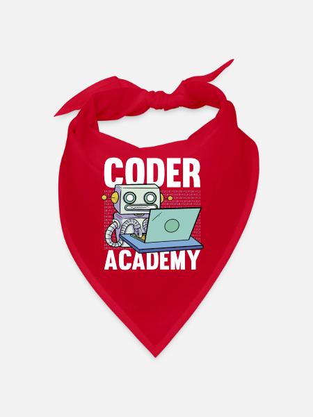 Programmierer Coder Software Entwickler - Bandana - Rot - Vorne