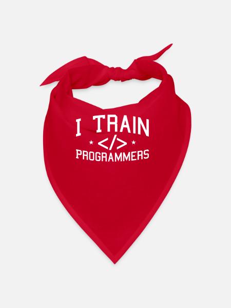 Programmierer Coder Software Entwickler - Bandana - Rot - Vorne