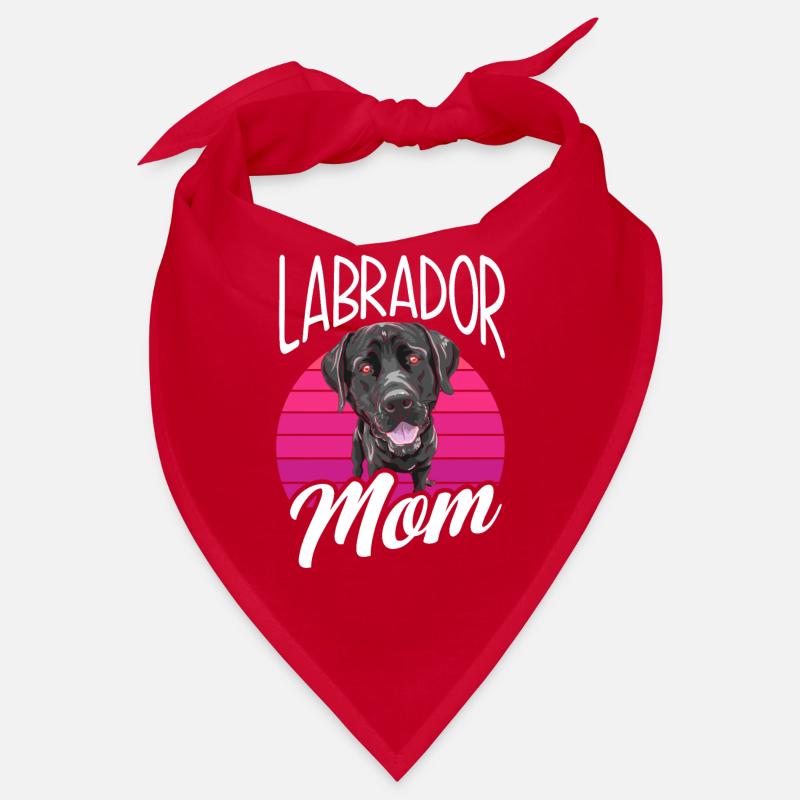 Schwarzer Labrador Labrador Mama Bandana