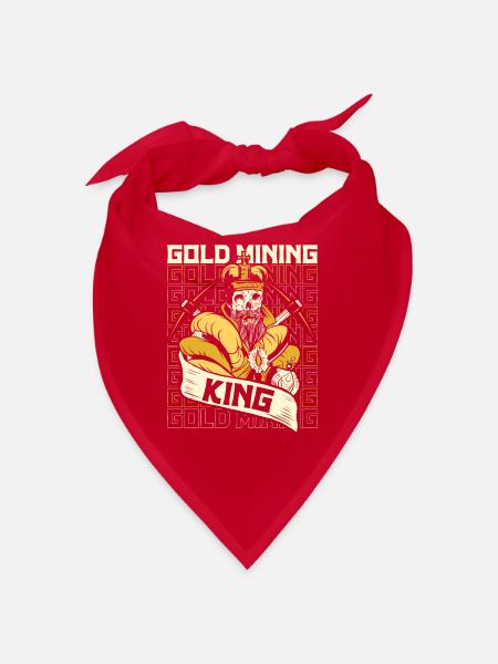 Gold Mining Gold Mine - Bandana - red - Front