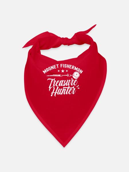 Magnet Fischer Treasure Hunter Magnetic Fishing - Bandana - red - Front