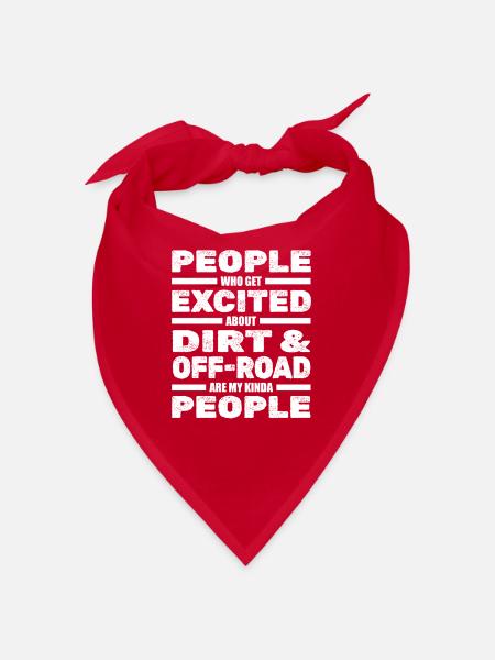 Dirt Bike Supercross MX Motocross - Bandana - Rot - Vorne