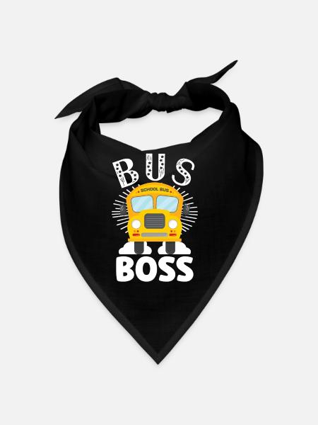 Schulbusfahrer Sei Nett Zum Schulbusfahrer - Bandana - Schwarz - Vorne