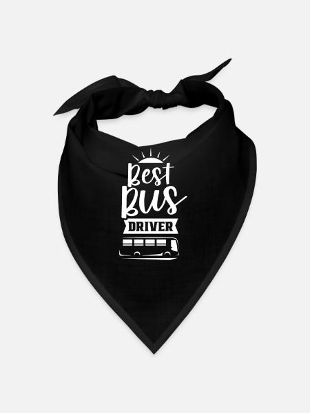 Bester Busfahrer Busfahren Reisebus - Bandana - Schwarz - Vorne