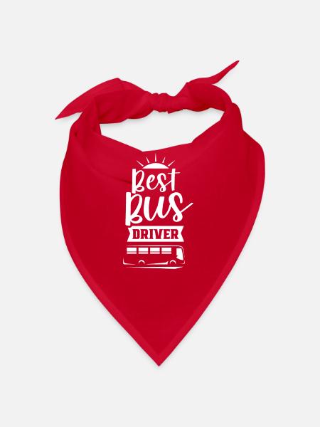 Best Bus Driver Bus Ride Coach - Bandana - red - Front