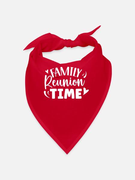 Familientreffen Familie Team Süß - Bandana - Rot - Vorne