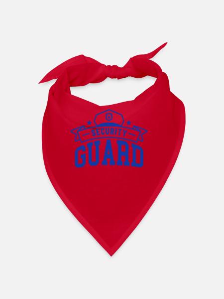 Security Security Security Security Guard - Bandana - red - Front