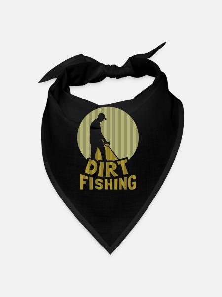 Dirt Fishing Metalldetektion Metal Detecting - Bandana - Rot - Vorne